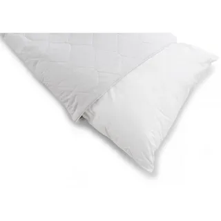 Woodek Kissen Cold Feel, Leinen , Textil , Echtholz,Eiche , Holz Optik , Rechteckig , 50x70 cm , Oeko-Tex® Standard 100 , Heimtextilien, Kopfpolster & Bettdecken, Kopfkissen