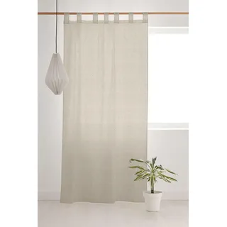 Belum Türvorhang, 100% Bio-Baumwolle, Modell Plumeti, weiß, Maße: 150 x 210 cm