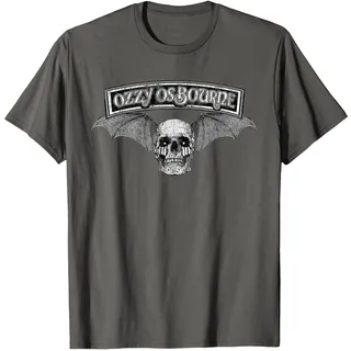 Ozzy Osbourne – Birmingham Biker Skull T-Shirt, Herren, Anthrazit, M