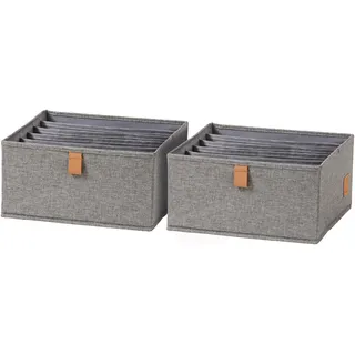 LOVE !T STORE !T Schubladenbox 30 x 30 x 15 cm 2-tlg. grau