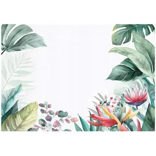 WallArena Fototapete Dschungel Blätter Grün 350x250 cm