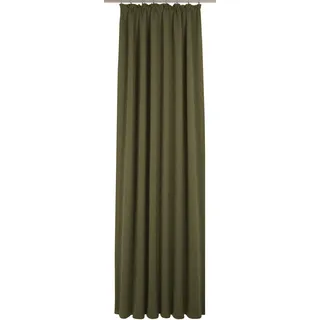 Vorhang WIRTH "Torbole" Gr. 1, grün (moosgrün), B:65cm H:125cm, Jacquard, Baumwolle, Polyester, Gardinen, Vorhang