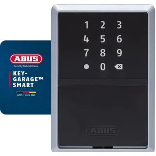 ABUS smarte Schlüsselbox KEYGARAGE One – per App mit Smartphone oder per Zahlencode bedienbar – Schlüsselkasten für 20 Schlüssel – auch ideal für Ferienwohnungen – Modell 787 zur Wandmontage, Schwarz