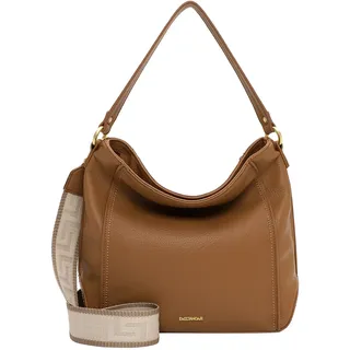 Beuteltasche EMILY & NOAH "Beutel E&N Julie", Damen, Gr. B/H/T: 40cm x 30cm x 14cm 0, gelb (sahara 920), Polyurethan, Taschen Beuteltasche