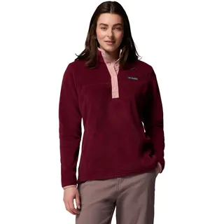 Columbia Benton Springs 1/2 Snap Pull Over II rich wine, eraser pink S