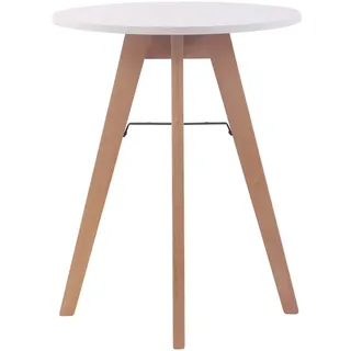 CLP Esstisch rund Ø 60 cm Holz Weiß