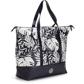 Volkswagen Strandtasche Tragetasche Tasche, schwarz/weiß, mit VW Logo