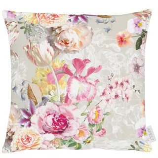 APELT Dekokissen 5451 40 x 40 cm Grau/Rosa