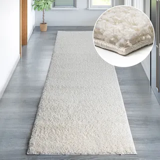 OTTO home my home »Viva« rechteckig 45 mm Höhe" Läufer, Brücke, Uni-Farben, einfarbig, besonders weich und kuschelig, beige