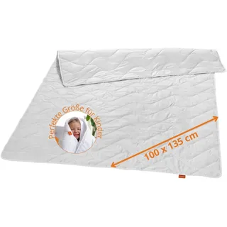 sleepling Kinderdecke Sommerdecke 100x135 cm, Wildseidendecke, Sommerbettdecke leicht Kinder 100 x 135 cm, Bettdecke, Bezug aus 100% Baumwolle, Made in Germany, Oeko-Tex, waschbar