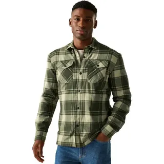 Regatta Spennith Langarmhemd - Dark Khaki / Black - 3XL