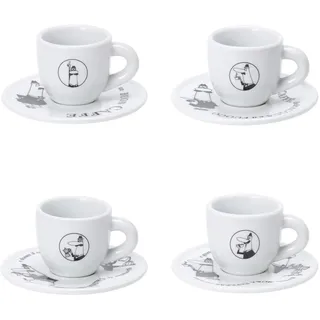 Bialetti Espressotasse 0,08 l Weiß 8 St.