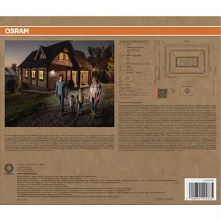 Osram Außenstrahler Aluminium 27,2 cm inkl. Bewegungsmelder Schwarz/Grau