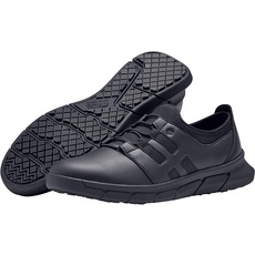 Shoes for Crews Arbeitsschuhe Karina Women Black – Rutschhemmende, sportliche Schuhe, leichte Sneaker mit Schnürsenkel und Polsterung, metallfrei und vegan – für Damen