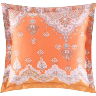 Bassetti Satin-Kissenhülle einzeln ISOLABELLA Farbe O1 ORANGE Größe 65x65 - Orange