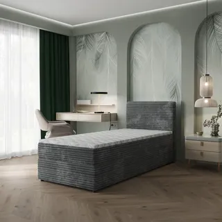 masseno Boxbett Pisa 80 x 200 cm H2 Grau