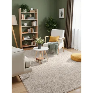 ELLE DECORATION »Rocco« rechteckig 10 mm Höhe Läufer, waschbar, Wohnzimmer, Esszimmer, Woll-Optik,