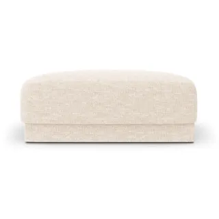 micadoni Pouf, Creme, Textil, cm, Hergestellt in Europa, Oeko-Tex®, Wohnzimmer, Hocker, Poufs