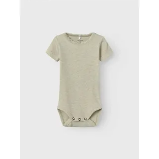 NAME IT Baby - Mädchen, Nbfkab Ss Body Noos, Peyote melange), 56,