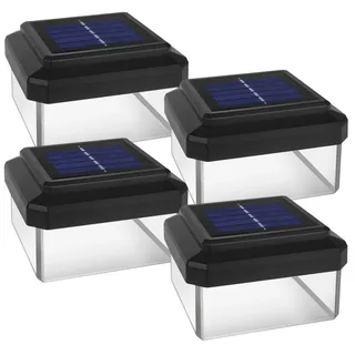 4x GreenBlue Solar LED-Mastleuchte 60x60mm Hüllkurve GB126 - Schwarz