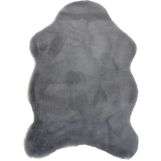 ASTRA Fellteppich »Elda, Kunstfell« rechteckig 13 mm Höhe Dekofell, kuschelweich, Wohnzimmer, Kinderzimmer, Kaninchenhaptik, grau