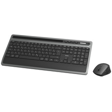 Bild KMW-600 Plus Funk Tastatur Maus Set, schwarz/anthrazit, USB/Bluetooth, DE (182686)