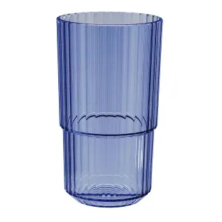 APS LINEA Trinkbecher, blau, Robuster Getränkebecher aus bruchsicherem Tritan, Maße (Ø x H): 8,5 x 15 cm, 500 ml
