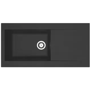 Respekta Denver Schwarz Granit 1000 x 500 mm Handbetätigung