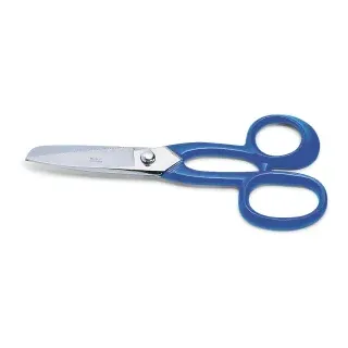 Dick Flossenschere, 20 cm, Küchenschere zum Zerteilen und Schneiden von Fisch, Farbe: blau