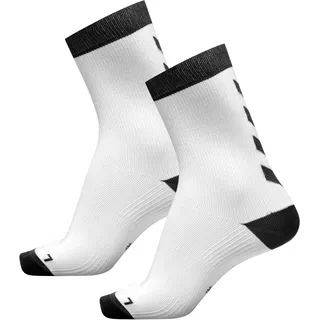 hummel Element Indoor Sport Sock 2, Weiß/Schwarz, 27/30