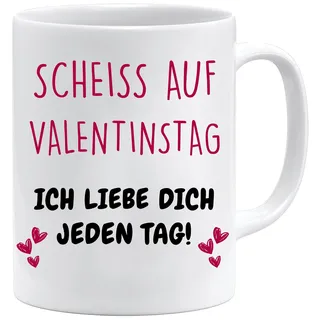 Jungle Mug – Geschenke für frauen mit spruch | Lustige Valentinstag Tasse – Ich liebe dich jeden Tag | Tassen Geschenk für Freundin Partnerin Ehefrau
