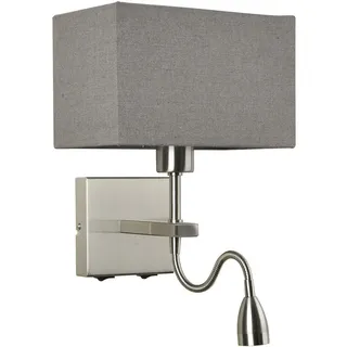 Italux Norte led Nachttischlampe Nickel, Warmweiß 3000K 350lm