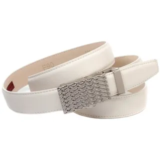 Anthoni Crown Ledergürtel Traumhafter Automatik Ledergürtel, weiß,