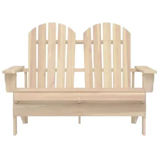 vidaXL Adirondack-Gartenbank 2-Sitzer Massivholz Tanne - Braun