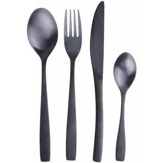 Manhattan Besteckset 16-teilig, Edelstahl 18/0, schwarz satiniert