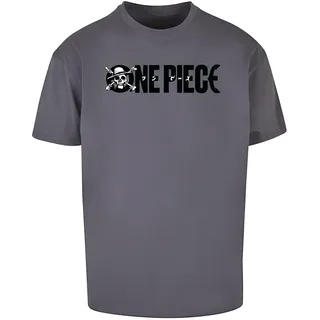 Mc Clothes One Piece Jolly Roger Logo Kurzarm-t-shirt - Dark Grey - L