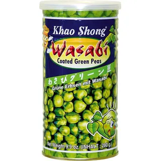 Khao Shong grüne Erbsen Wasabi mit japanischem Meerettich 280g 4er Pack