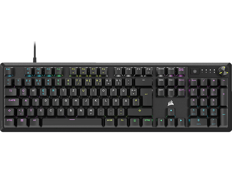 Bild von K70 CORE RGB, Gaming Tastatur, Mechanisch, kabelgebunden, Schwarz