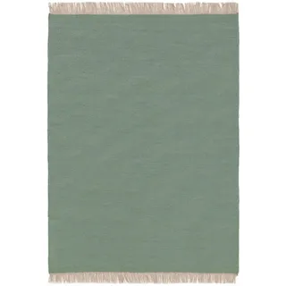 benuta Pop Wollteppich Liv Hellgrün 250x350 cm , Textil , Beton Optik , Rechteckig , 250x350 cm , pflegeleicht , Teppiche und Böden, Teppiche, Schafwollteppiche