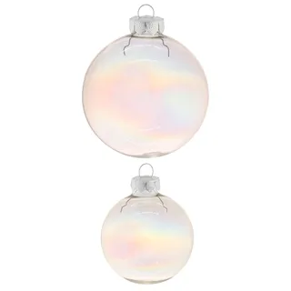 MAGIC by Inge Weihnachtsbaumkugel »Straight & Cool« aus Glas, Ø 6 cm und 8 cm, farblos