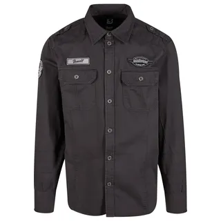 Brandit Textil Luis Vintage Langarmhemd Black XL