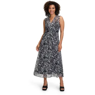 Cartoon Midikleid Schwarz/Weiß 42