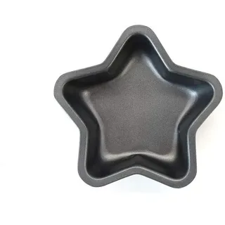 Zenker 2er Set Mini-Kuchenform in Sternform für Törtchen, Material mit Antihaftbeschichtung, hitzebeständig bis 230 °C, Maße: 11,5 x 11,5 x 3,5 cm