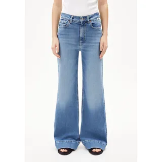 MURLIAA HIGH WAIST WIDE JEANS | recyceltem Baumwoll-Mix - blau (27-32)