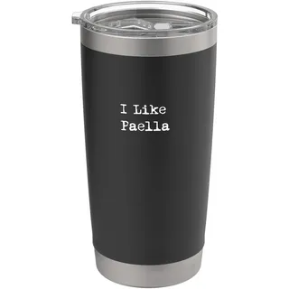 I Like Paella Lustige Spanische Reisschale Doppelwandiger Edelstahl-Thermobecher