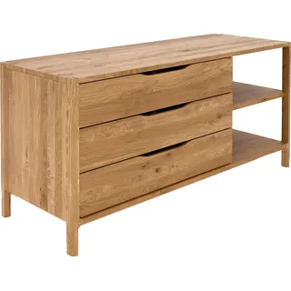 Sideboard in Wildeiche massiv geölt, montiert, THORNBURY-165 - Braun