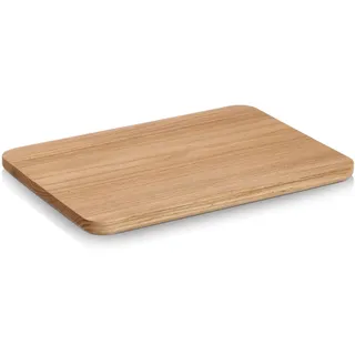 Schneidebrett ZELLER PRESENT "Servierbrett, Eiche", hellbraun, B:25cm H:1,9cm L:35cm, Eichenholz, Schneidebretter, Schneidebrett, Brett aus natürlichem Material