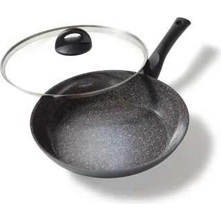 STONELINE® CERAMIC Keramik Bratpfanne 28 cm | mit Deckel