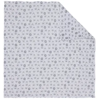 My Baby Lou Schmusedecke , Schwarz, Weiß , Textil , Tier , 95x95 cm , Textiles Vertrauen - Oeko-Tex® , Schlafen, Kuscheln & Schlafen, Schmusedecken