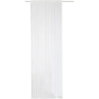 Fadenvorhang WECKBRODT "Rebecca" Gr. 3, weiß (reinweiß), B:98cm H:245cm, Polyester, Gardinen, Fadenvorhang, Fadengardine, Insektenschutz, transparent, kürzbar, Store, Topseller
